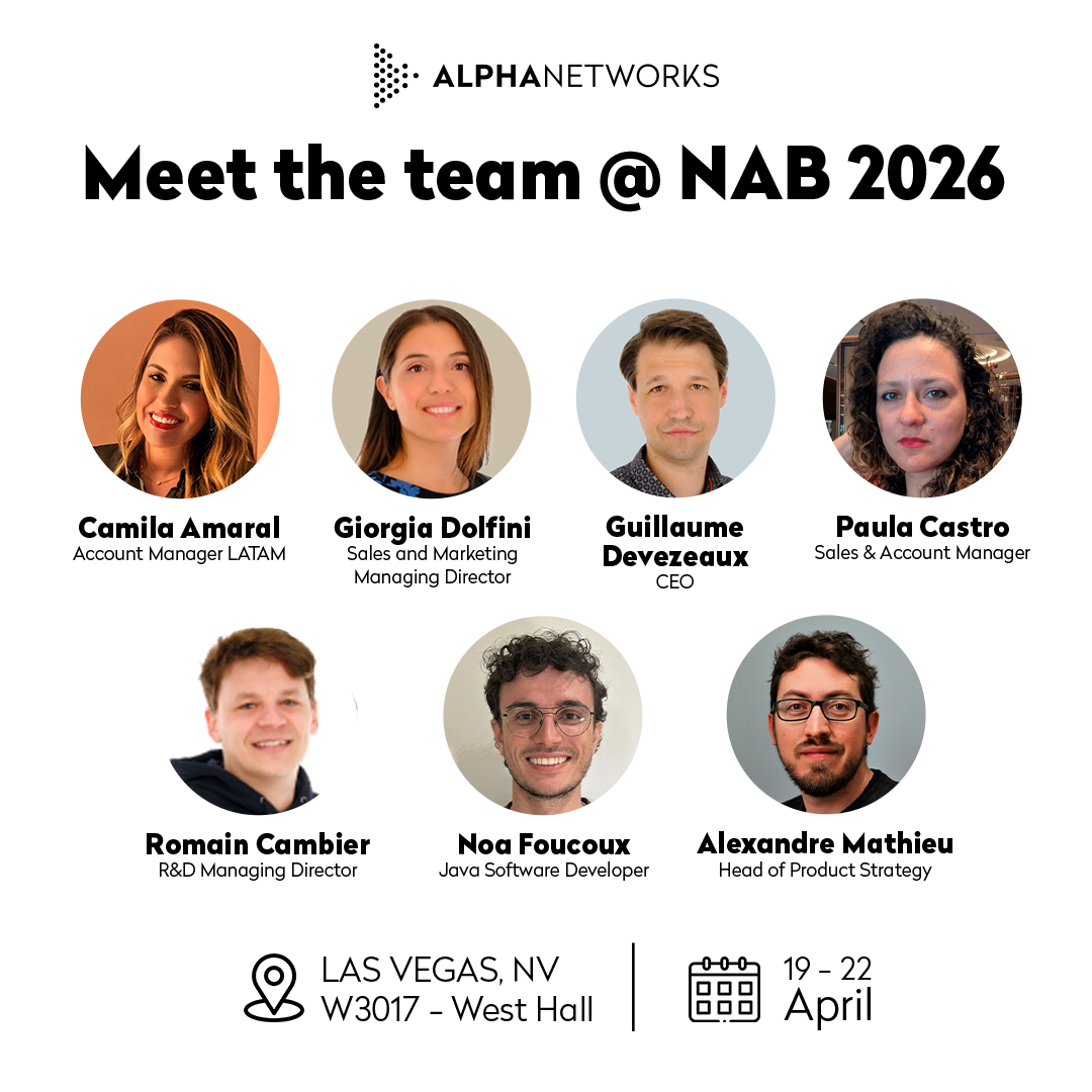 Meet the Alpha Networks team at NAB Show 2026 in Las Vegas